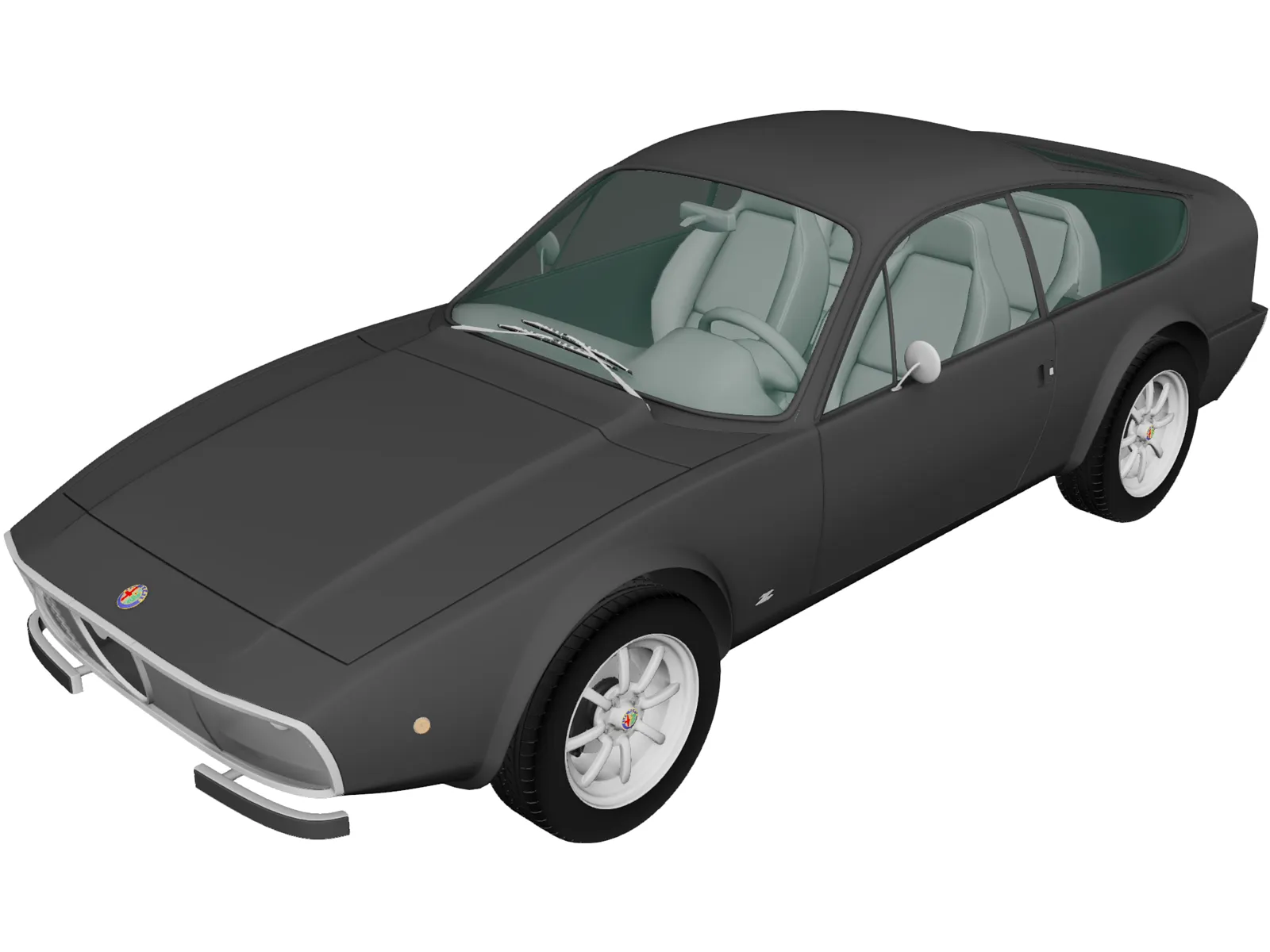 Alfa Romeo GT 1300 Junior Zagato (1972) 3D Model main preview