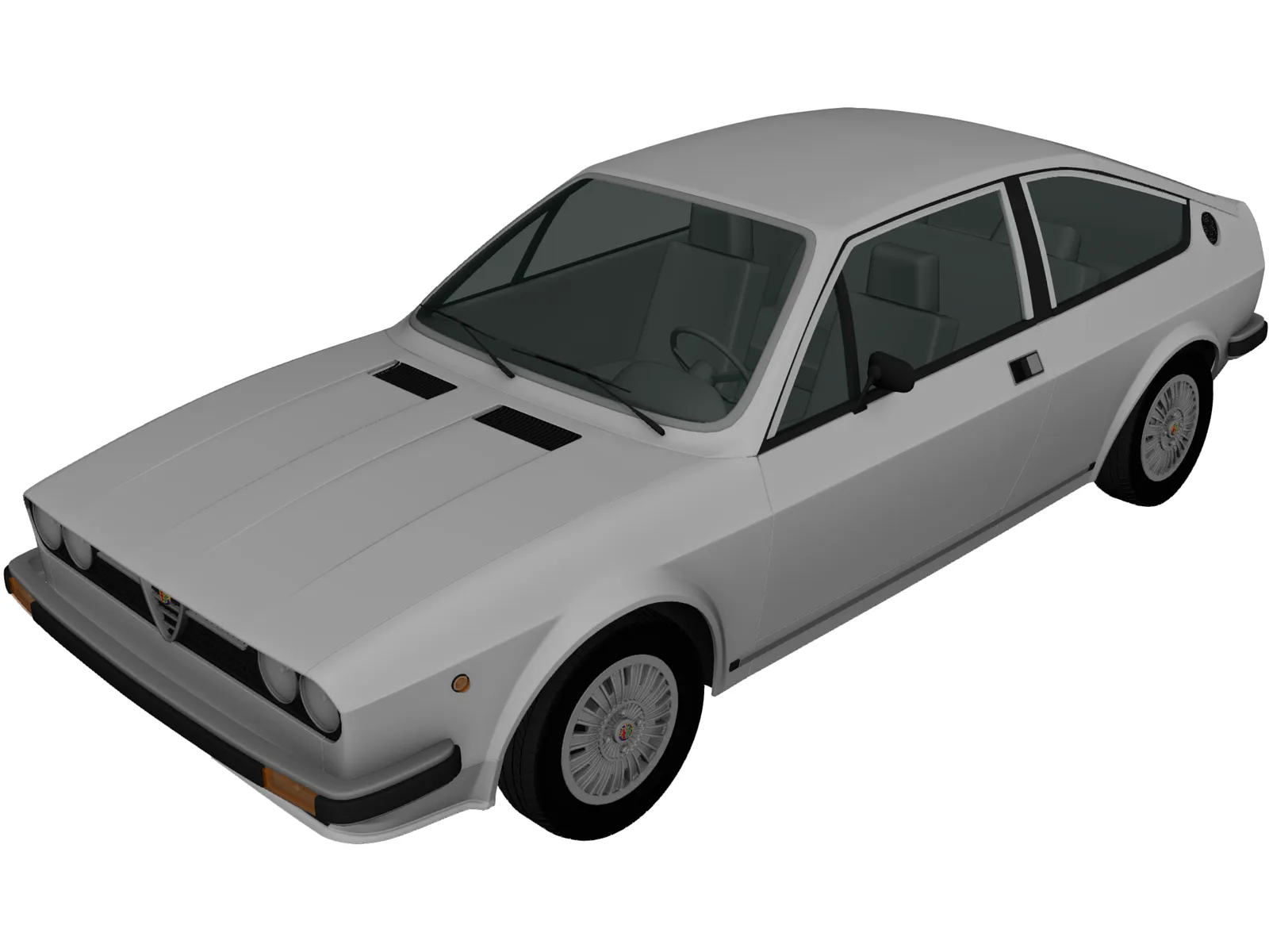 Alfa Romeo Sprint (1976) 3D Model main preview