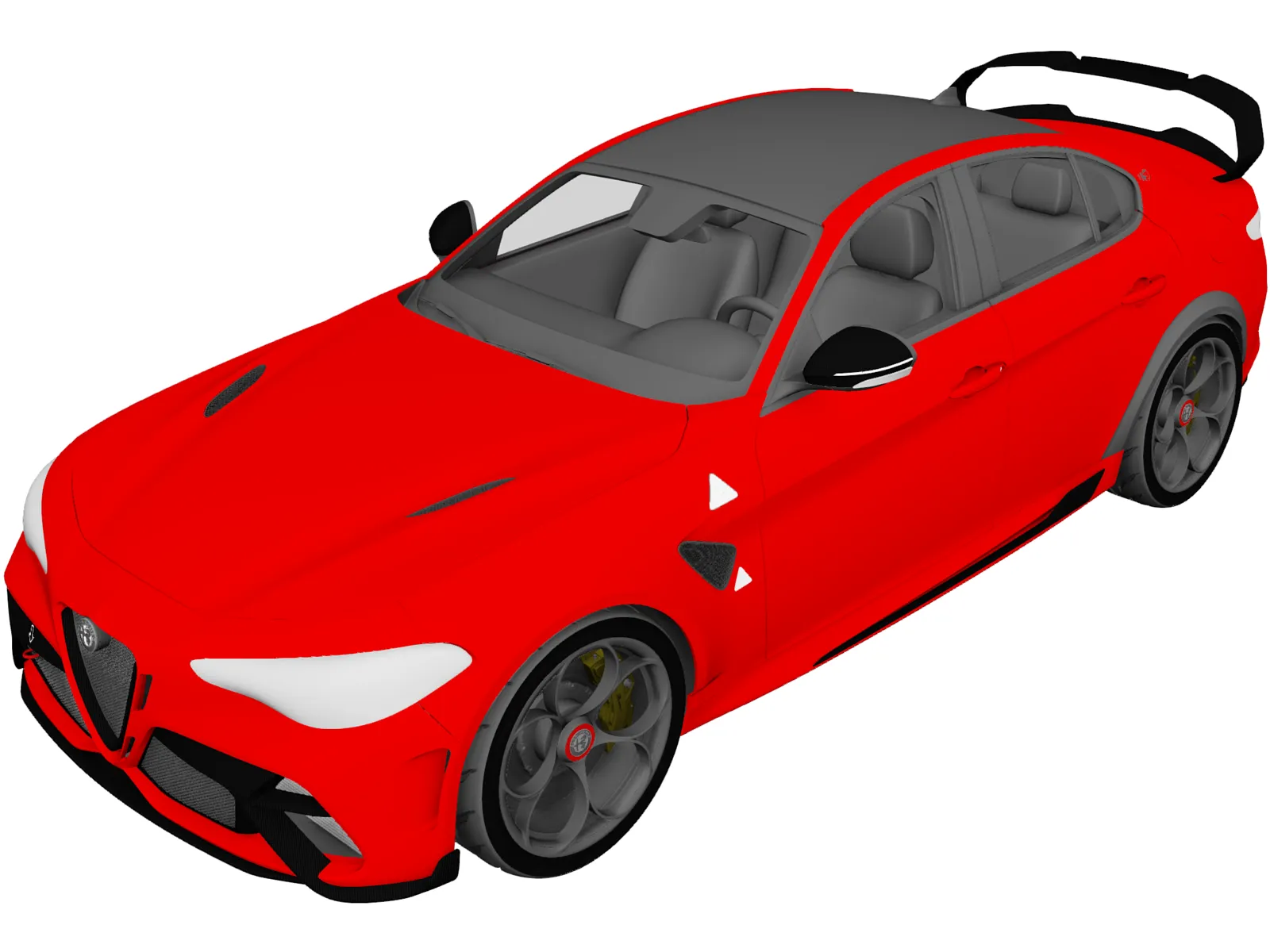 Alfa Romeo Giulia GTA (2021) 3D Model main preview