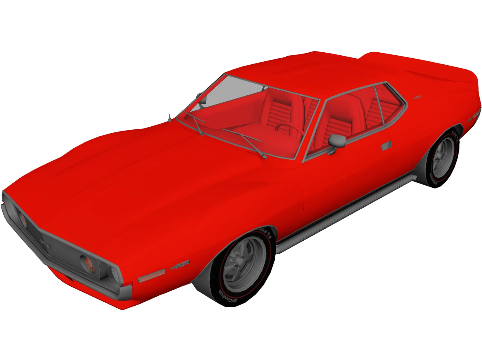 AMC Javelin AMX SST (1973) 3D Model main preview