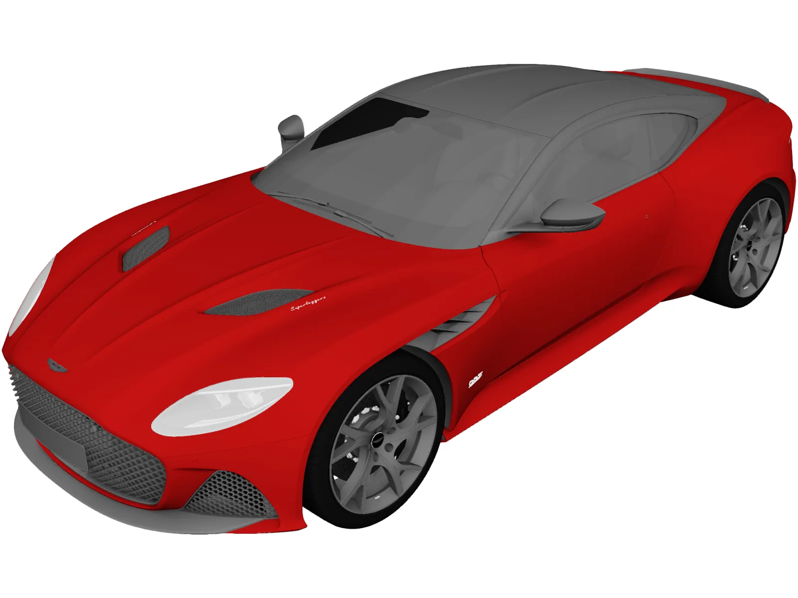 Aston Martin DBS Superleggera (2019) 3D Model main preview