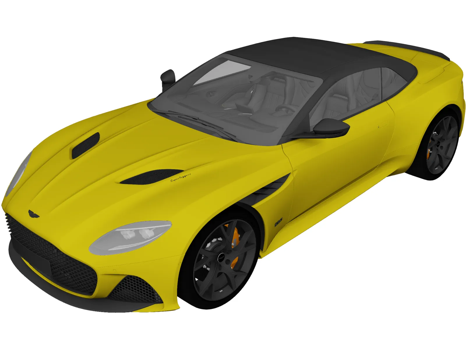 Aston Martin DBS Superleggera Volante (2020) 3D Model main preview