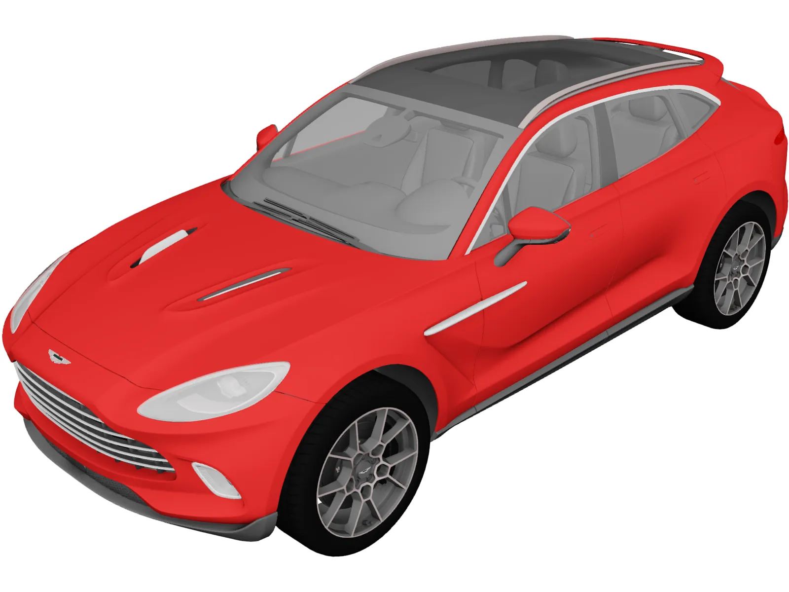 Aston Martin DBX (2021) 3D Model main preview