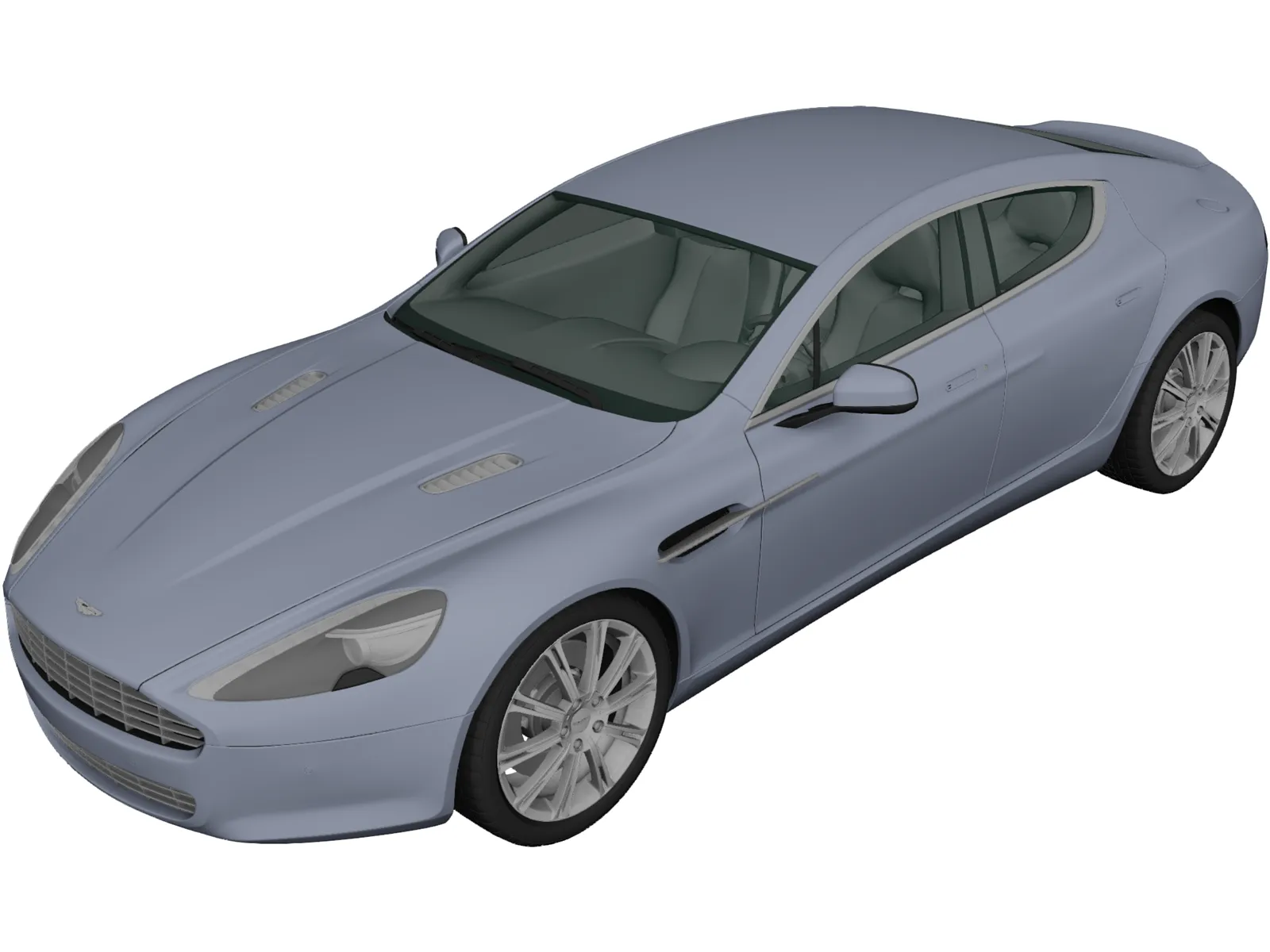 Aston Martin Rapide (2010) 3D Model main preview