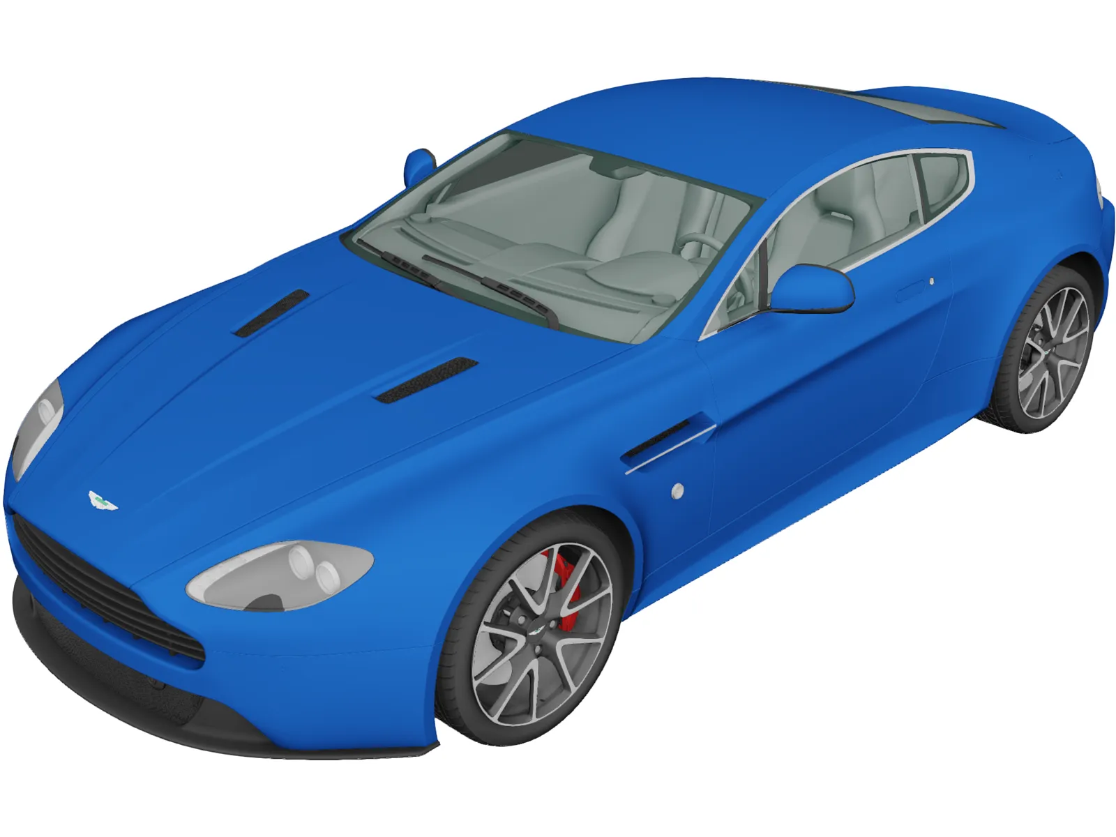 Aston Martin V8 Vantage S (2015) 3D Model main preview