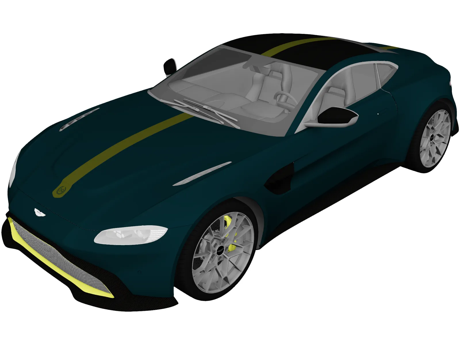 Aston Martin Vantage AMR (2020) 3D Model main preview