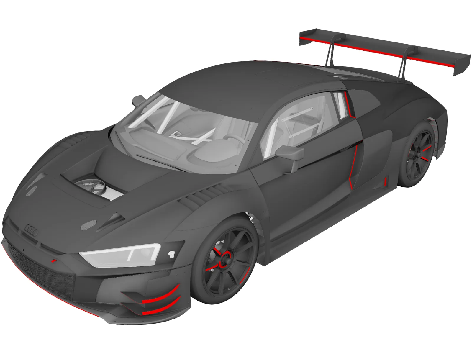 Audi R8 LMS GT3 (2020) 3D Model main preview