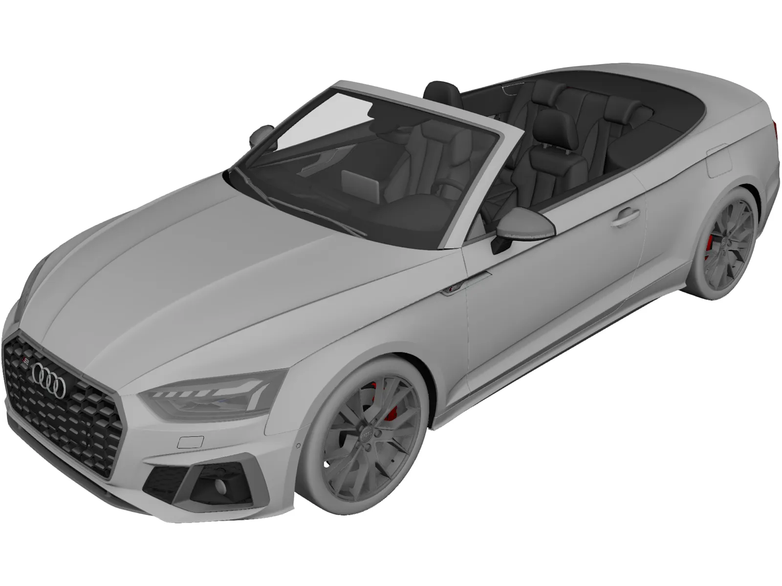 Audi S5 Cabrio (2020) 3D Model main preview