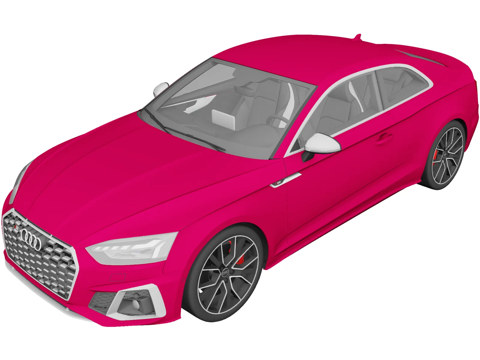 Audi S5 Coupe (2020) 3D Model main preview