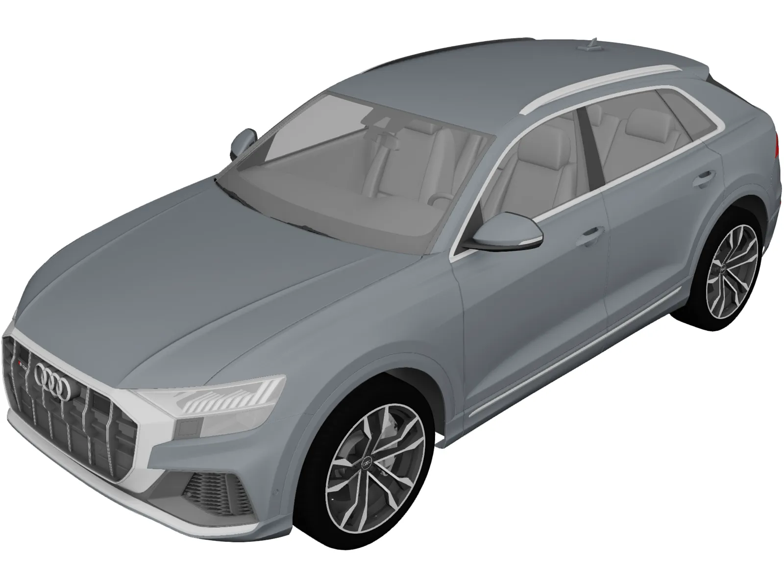 Audi SQ8 (2019) 3D Model main preview