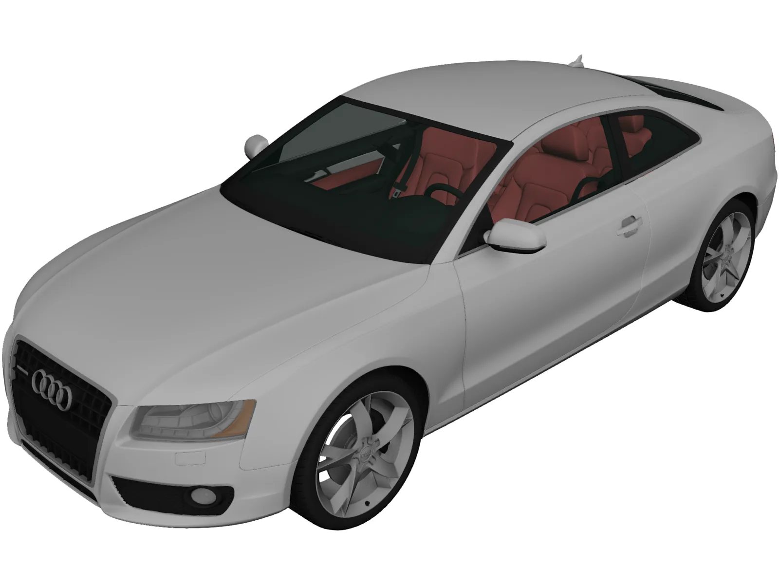 Audi A5 Coupe (2010) 3D Model main preview