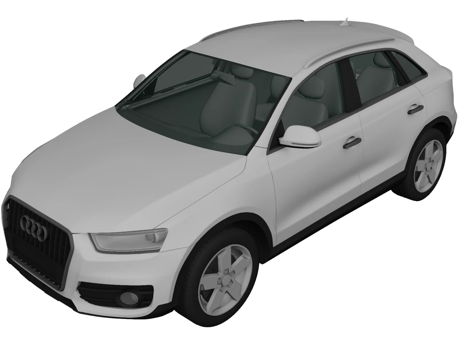 Audi Q3 (2011) 3D Model main preview