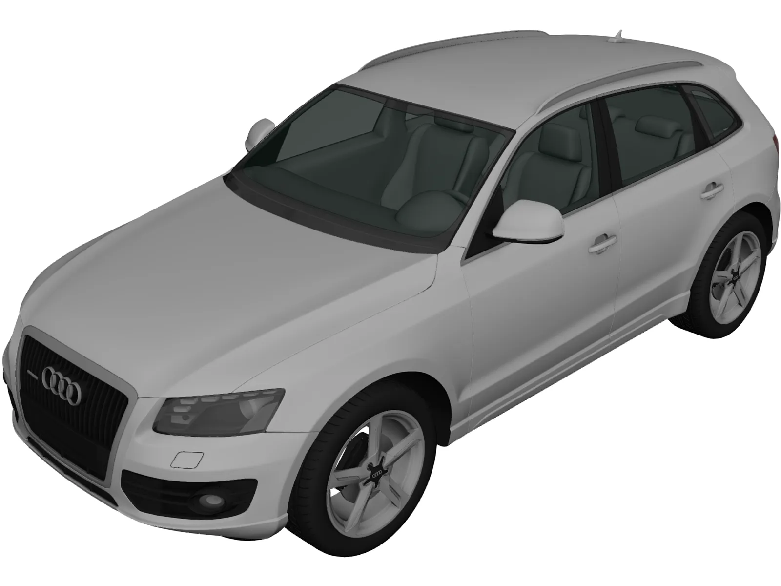 Audi Q5 (2009) 3D Model main preview