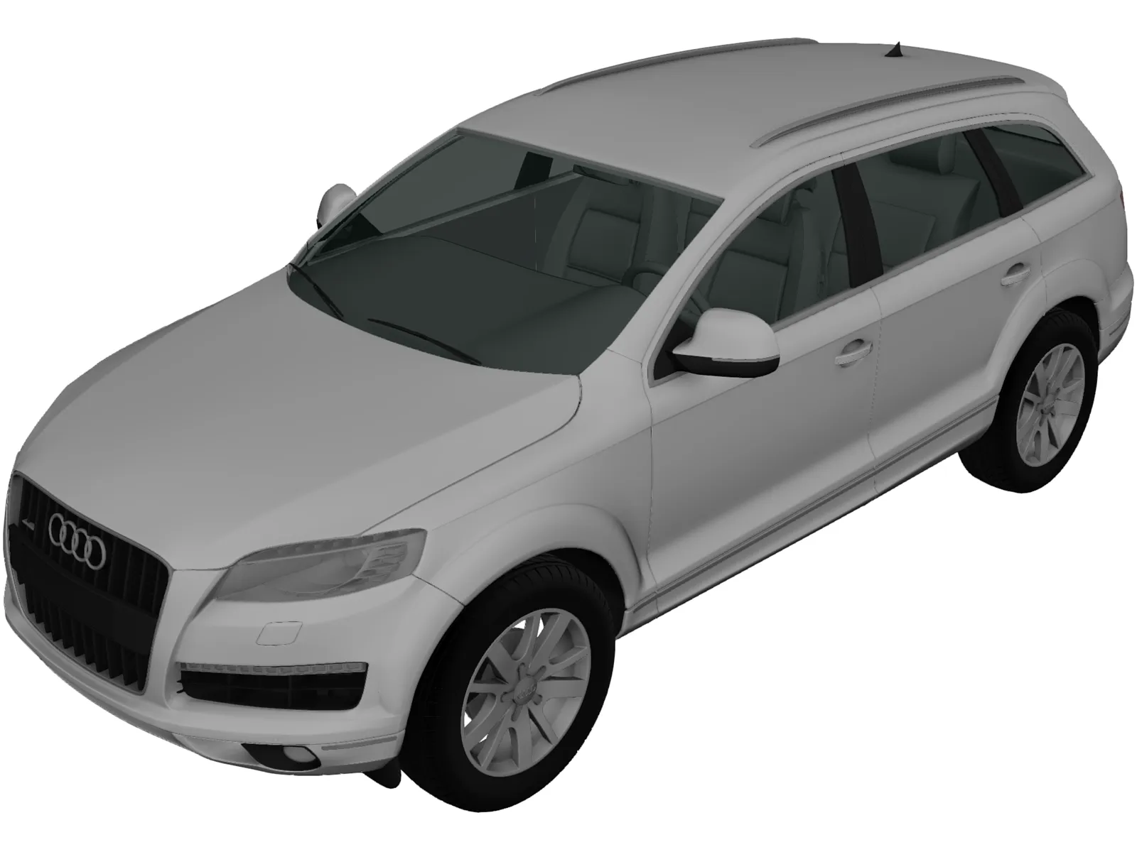 Audi Q7 (2010) 3D Model main preview
