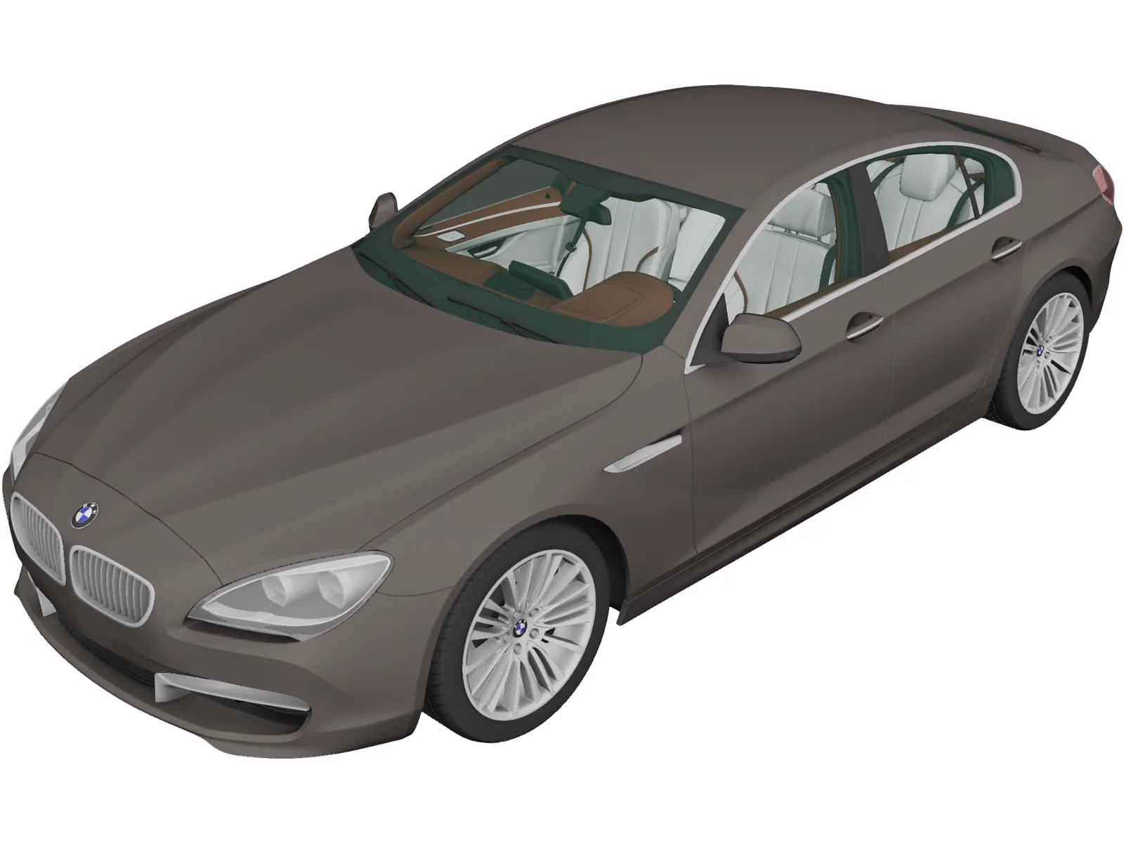 BMW 6-Series Gran Coupe [F06] (2012) 3D Model main preview