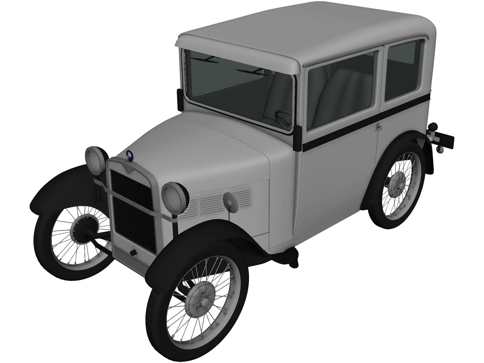 BMW DiXi (1928) 3D Model main preview