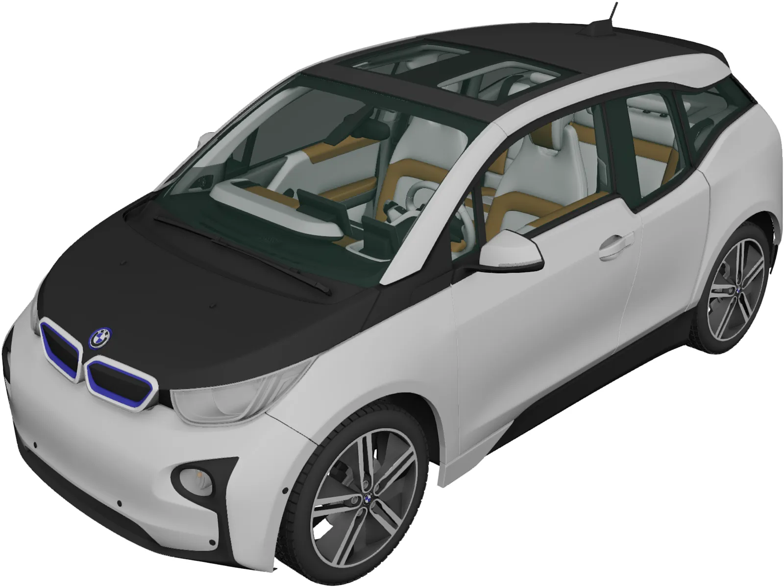 BMW i3 Coupe (2014) 3D Model main preview