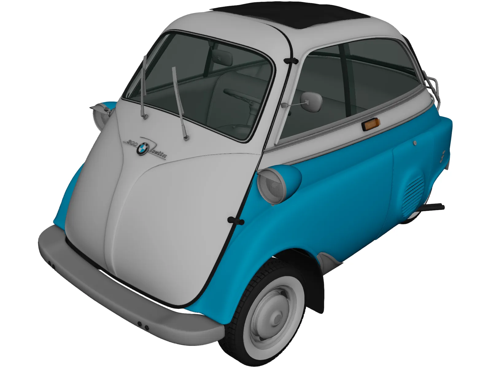 BMW Isetta 300 (1956) 3D Model main preview