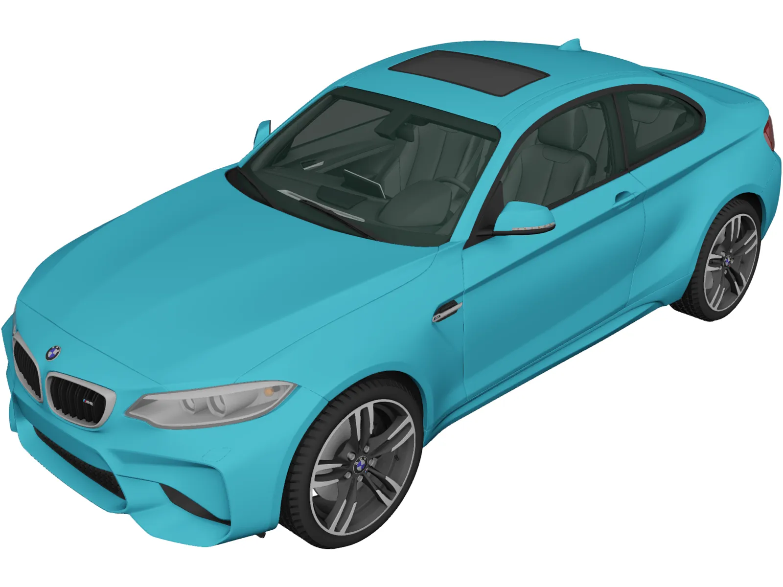 BMW M2 Coupe [F87] (2015) 3D Model main preview