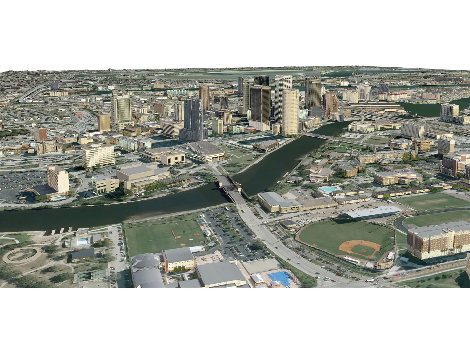 Tampa City 3D Model main preview