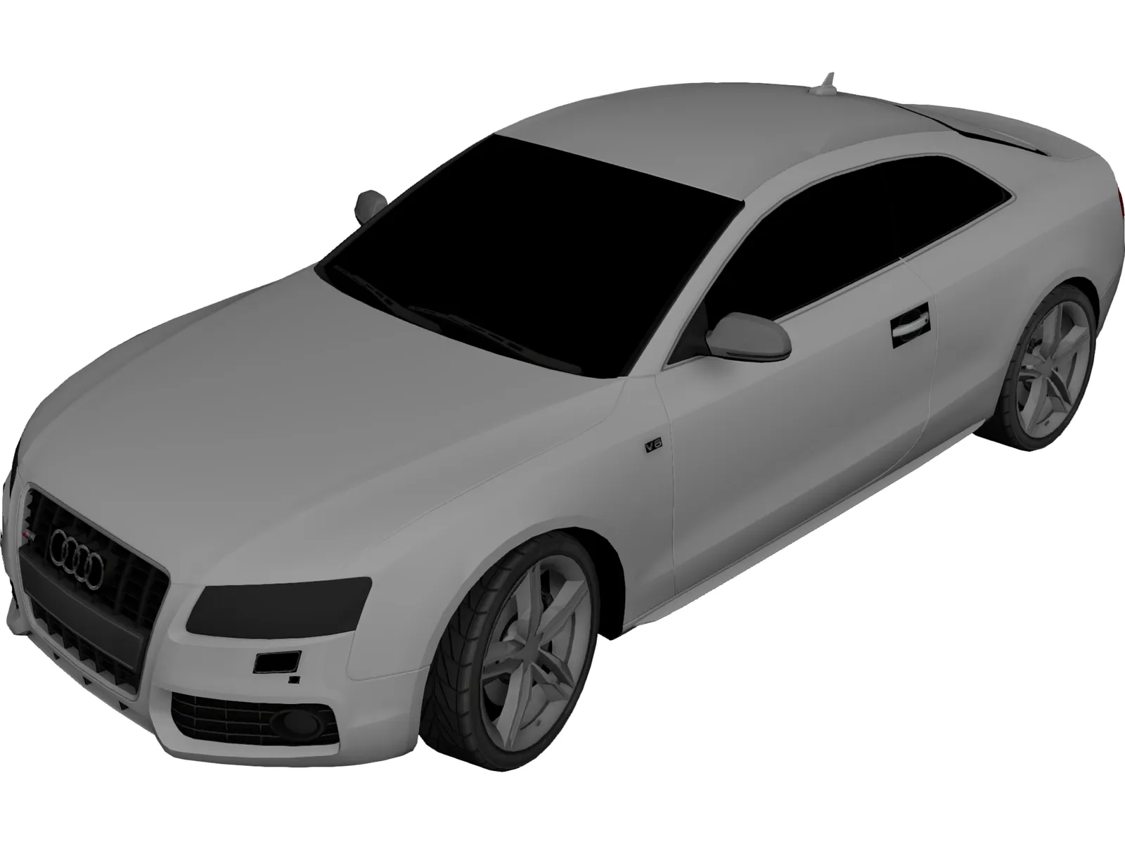 Audi S5 3D Model main preview