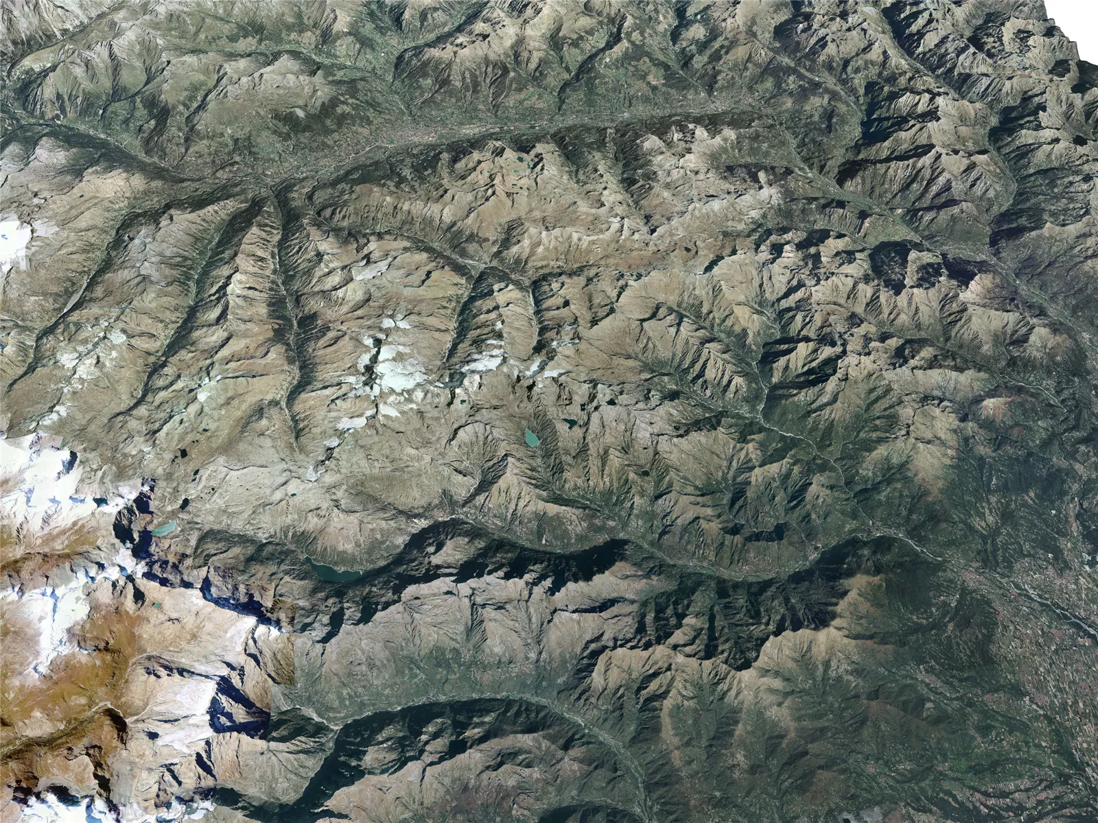 Mountains Alps Valle D`Aosta 3D Model main preview