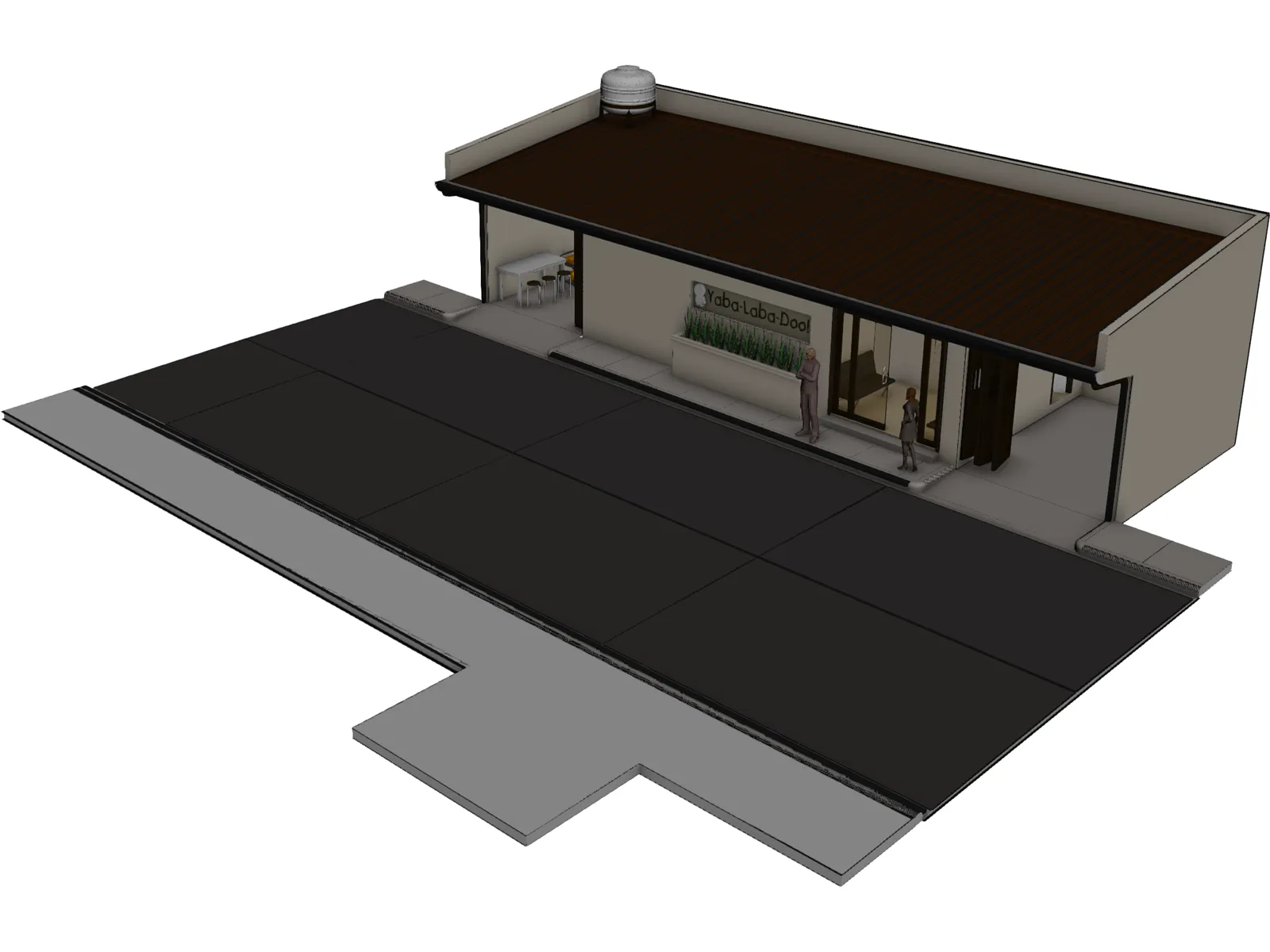 Laundry Shop 3D Model main preview