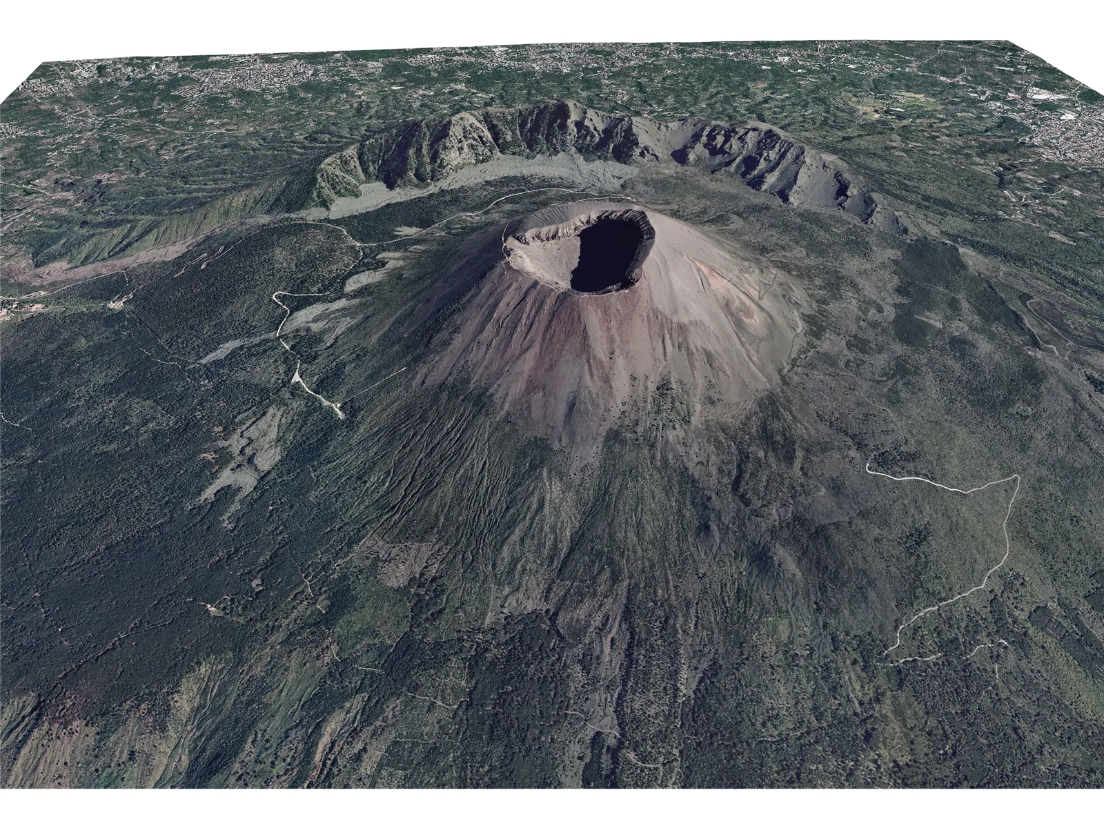 Mount Vesuvio 3D Model main preview