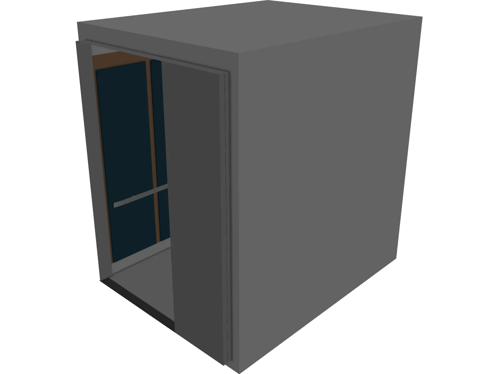 Elevator Cab 3D Model main preview