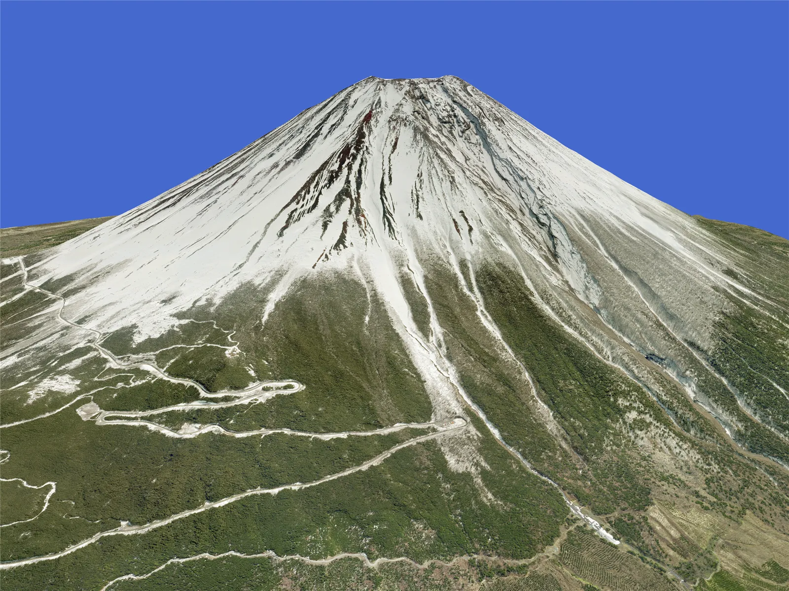 Mount Fuji 3D Model main preview