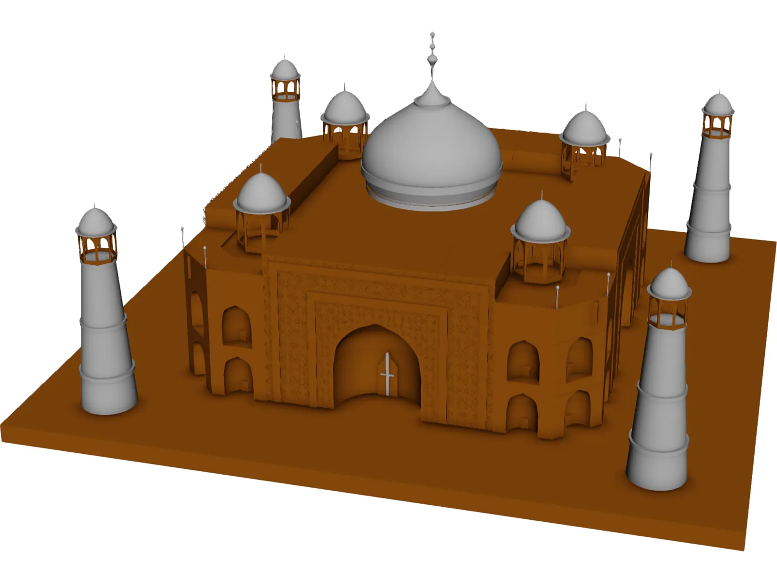Taj Mahal 3D Model main preview
