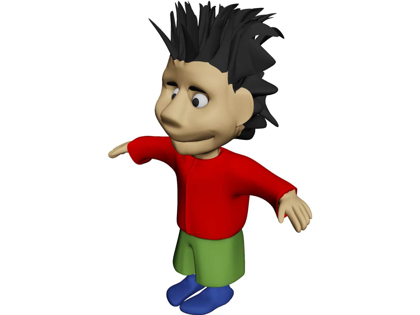 Boy 3D Model main preview