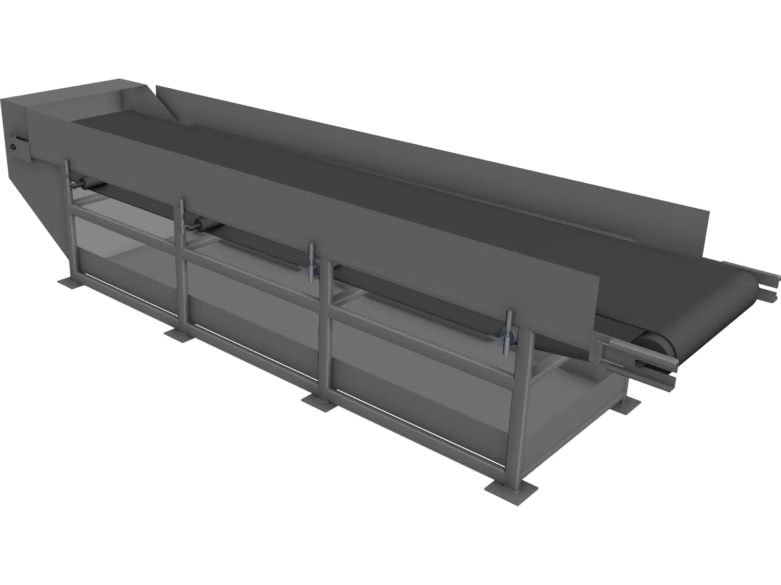 Conveyor Belt 5m 3D Model main preview