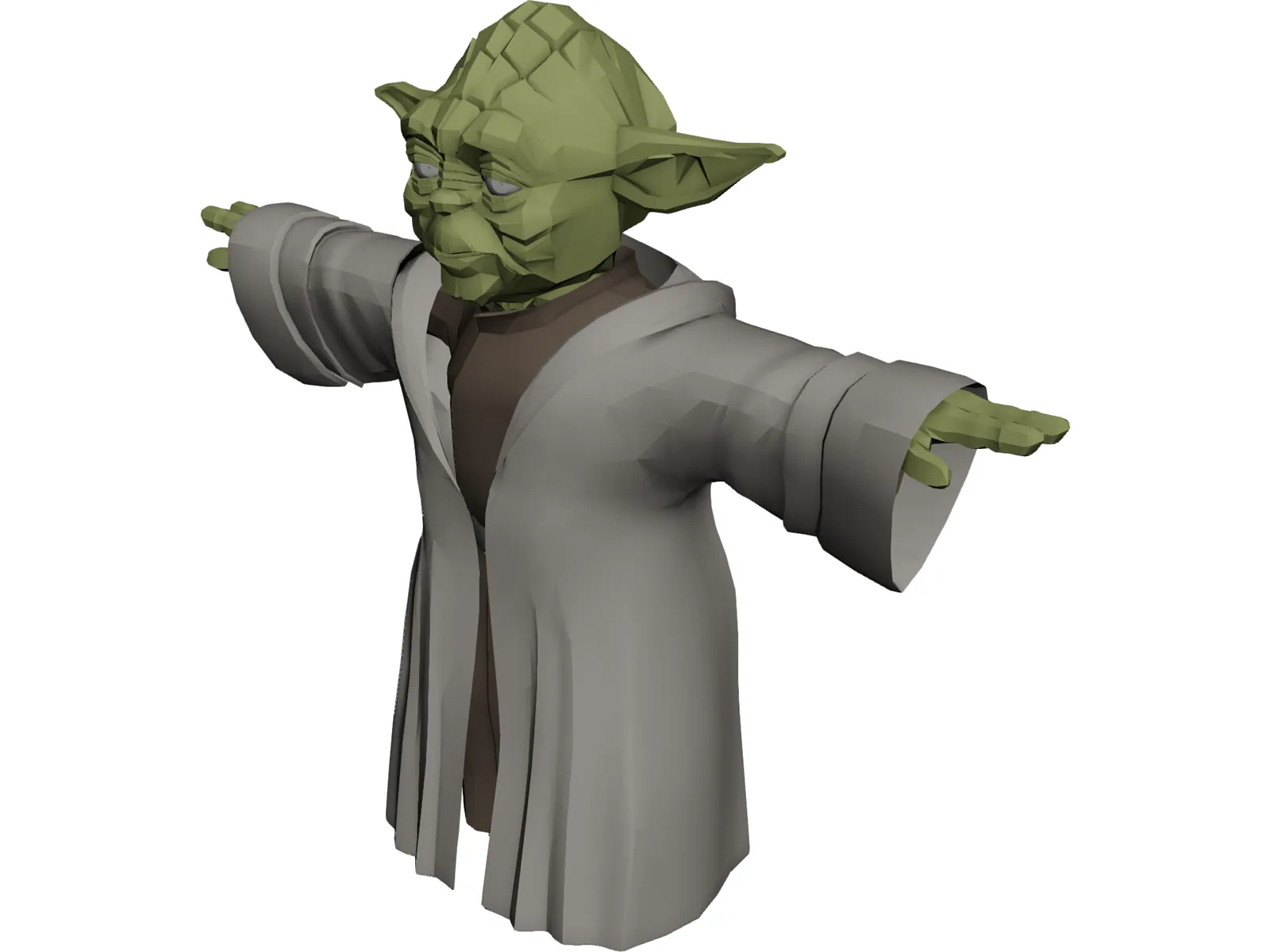 Star Wars Yoda 3D Model main preview