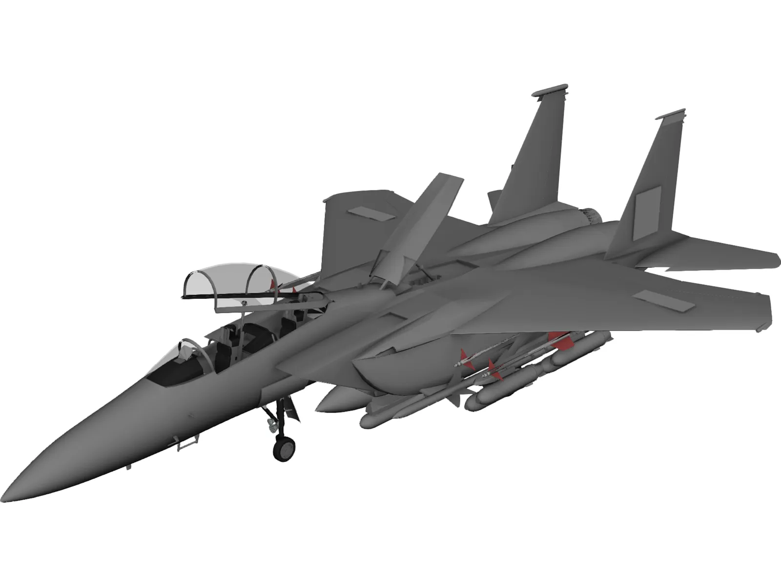 F-15 Hornet 3D Model main preview