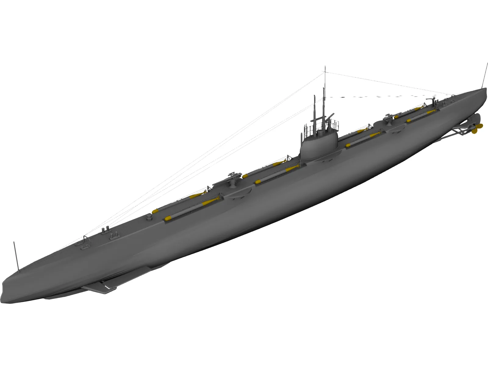 Pantera Bars Submarine 3D Model main preview