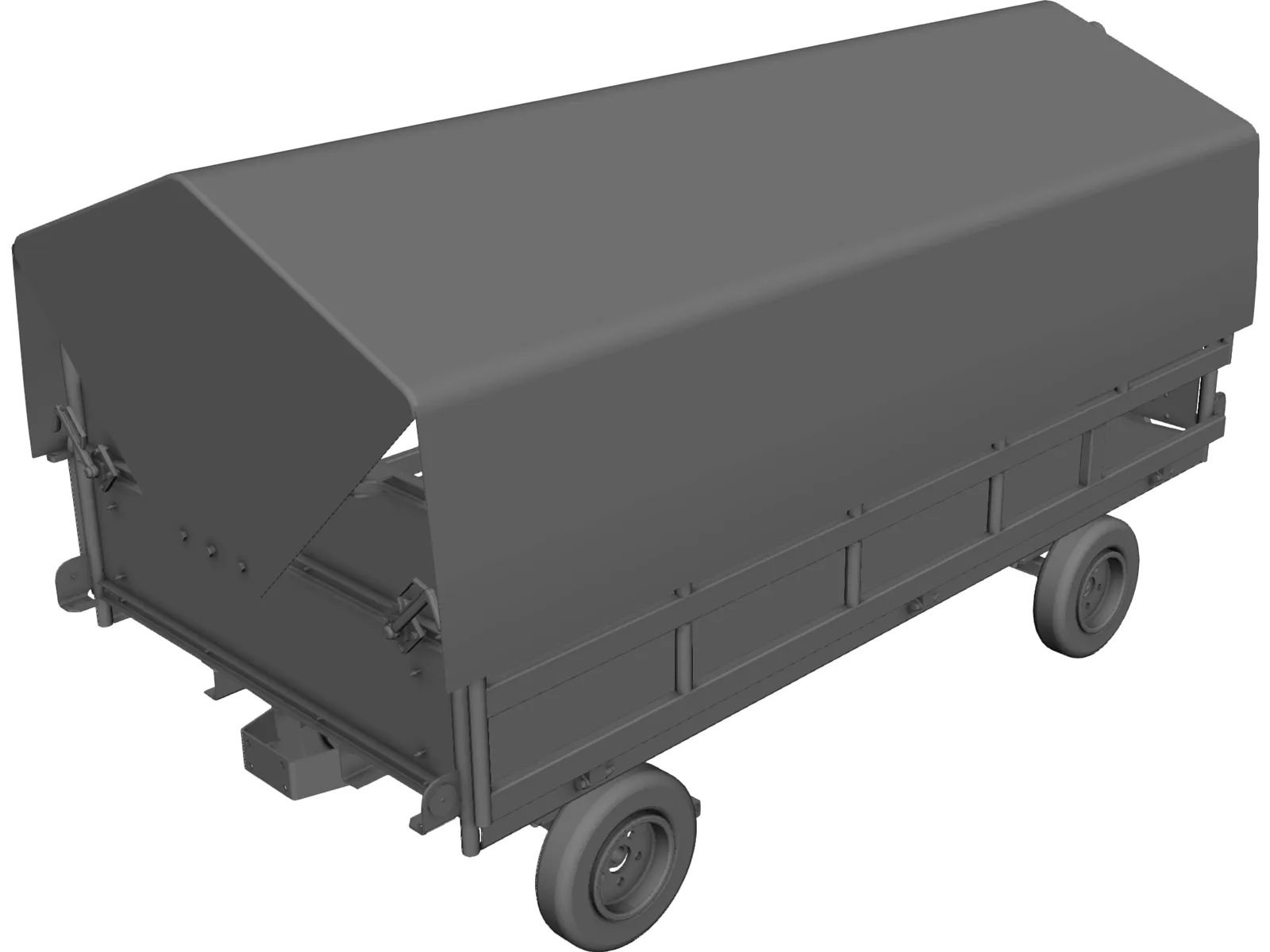Baggage Trolley FRANKE 3D Model main preview