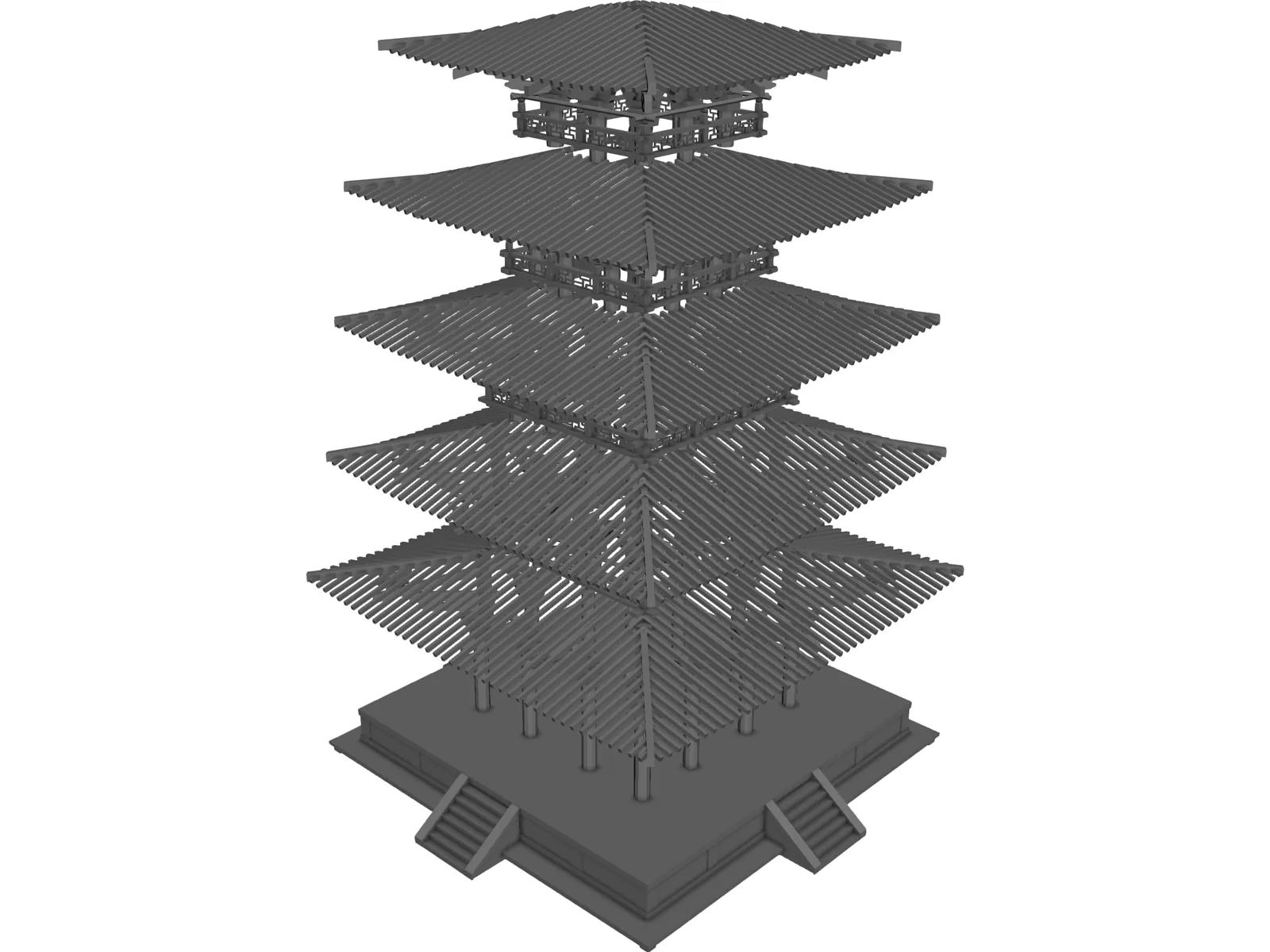 Nihon Castle 3D Model main preview