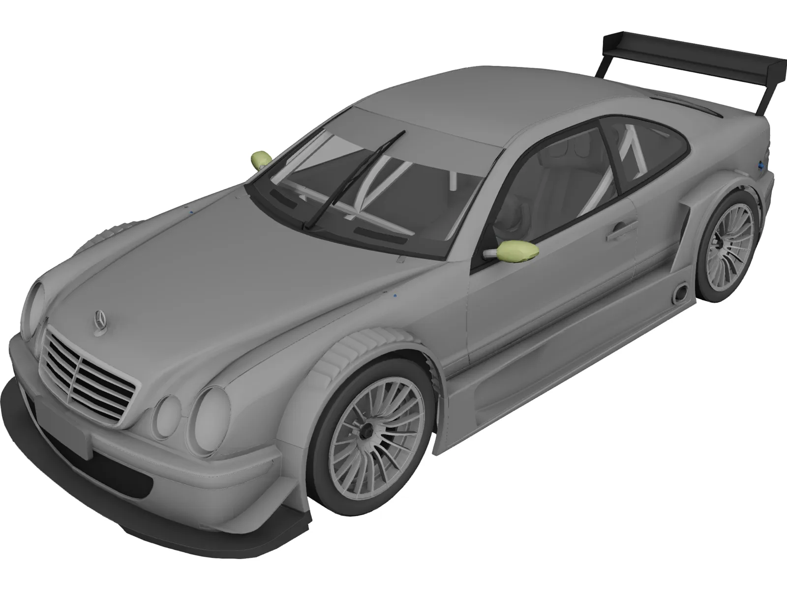 Mercedes-Benz CLK GTR 3D Model main preview