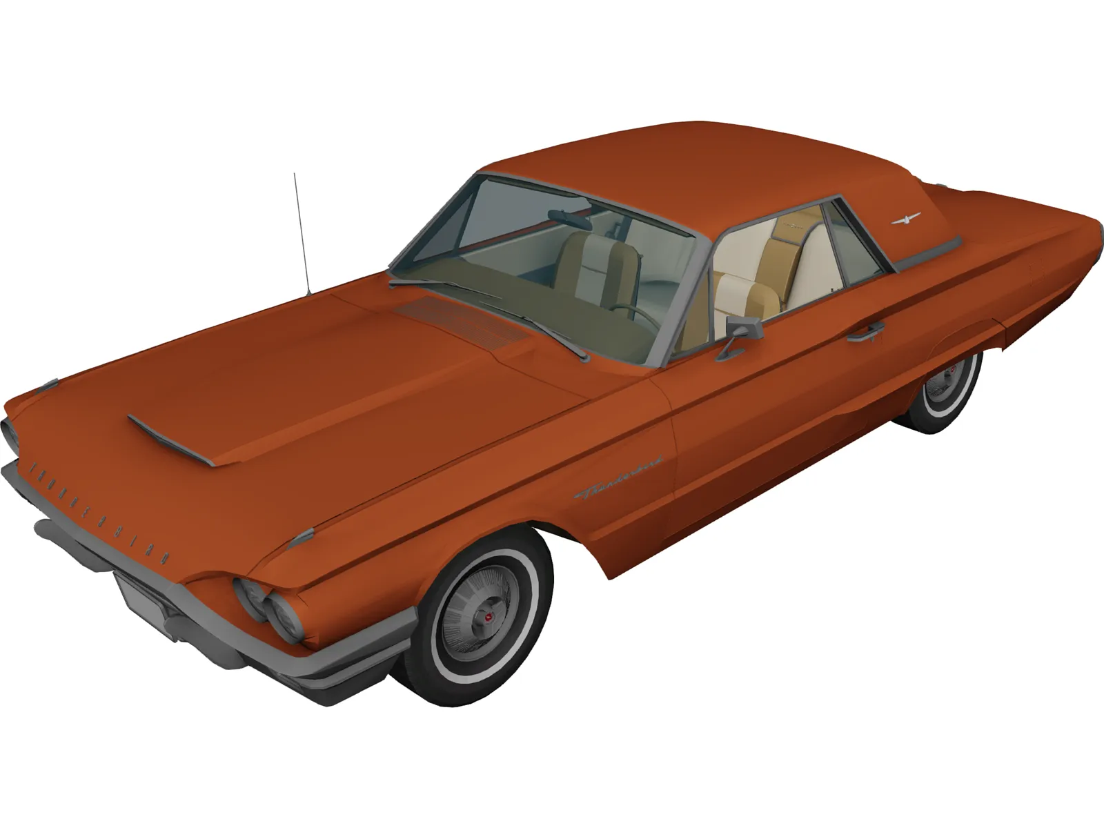 Ford Thunderbird (1964) 3D Model main preview