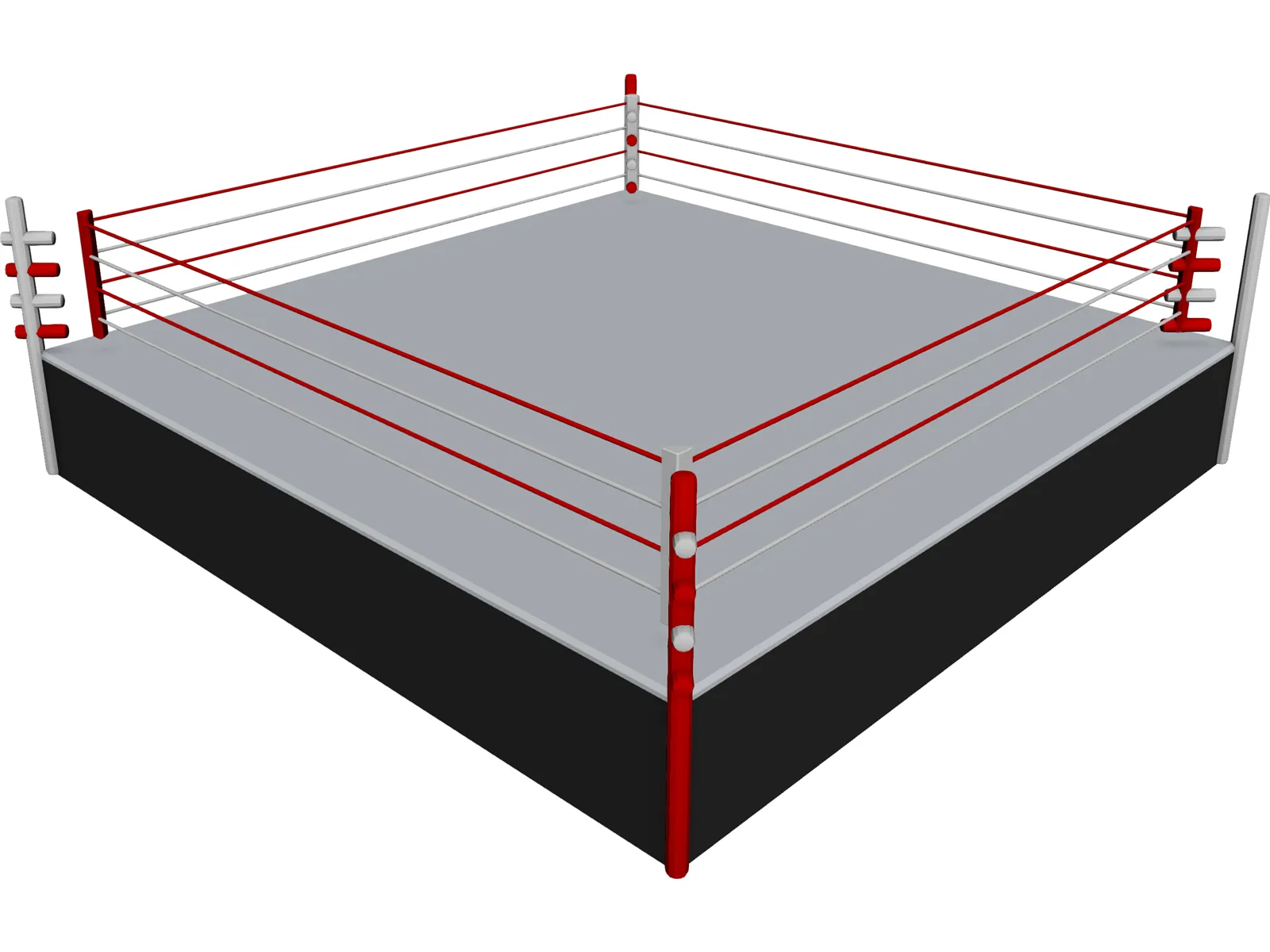 Boxing Ring 3D Model main preview