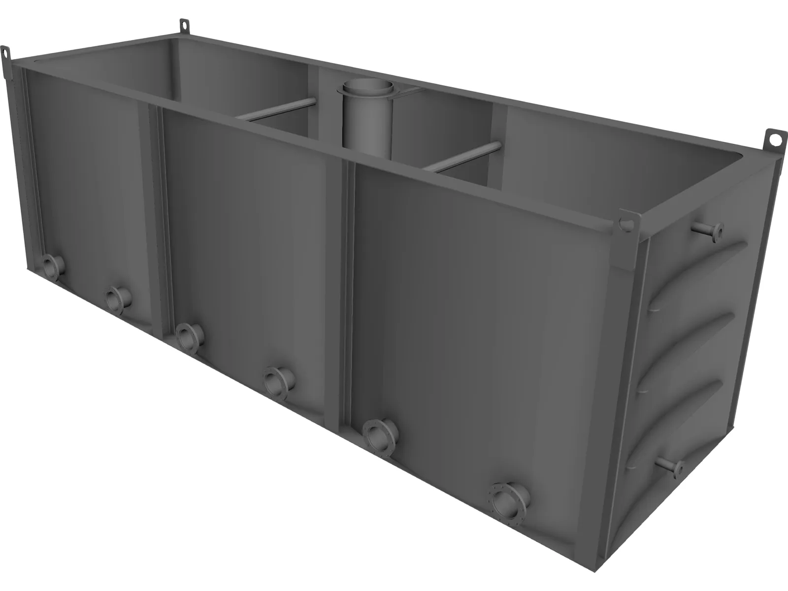 Condenser Sump Tank 3D Model main preview