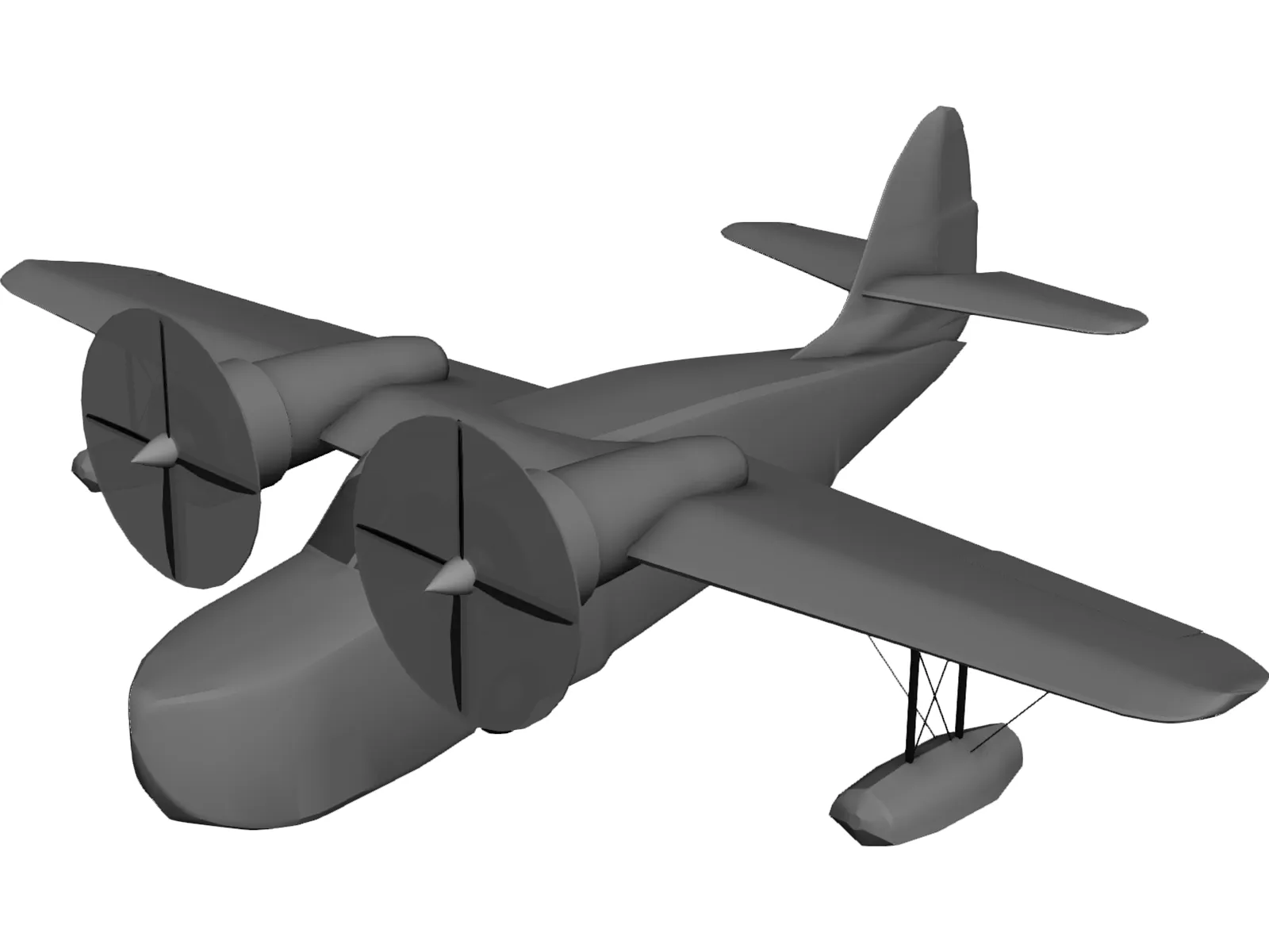 Grumman G-21 Goose 3D Model main preview
