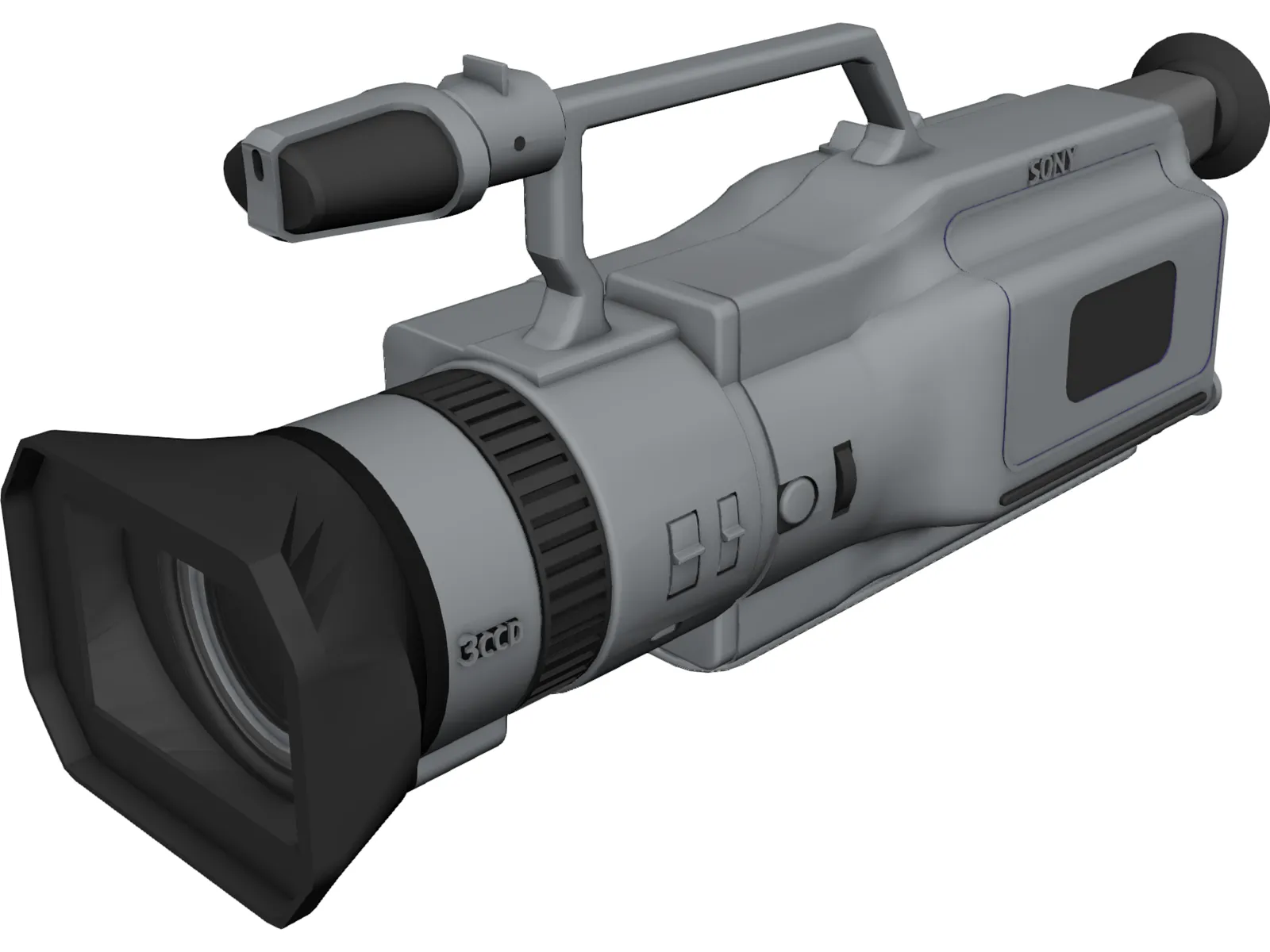 Sony vx1000 VCR 3D Model main preview