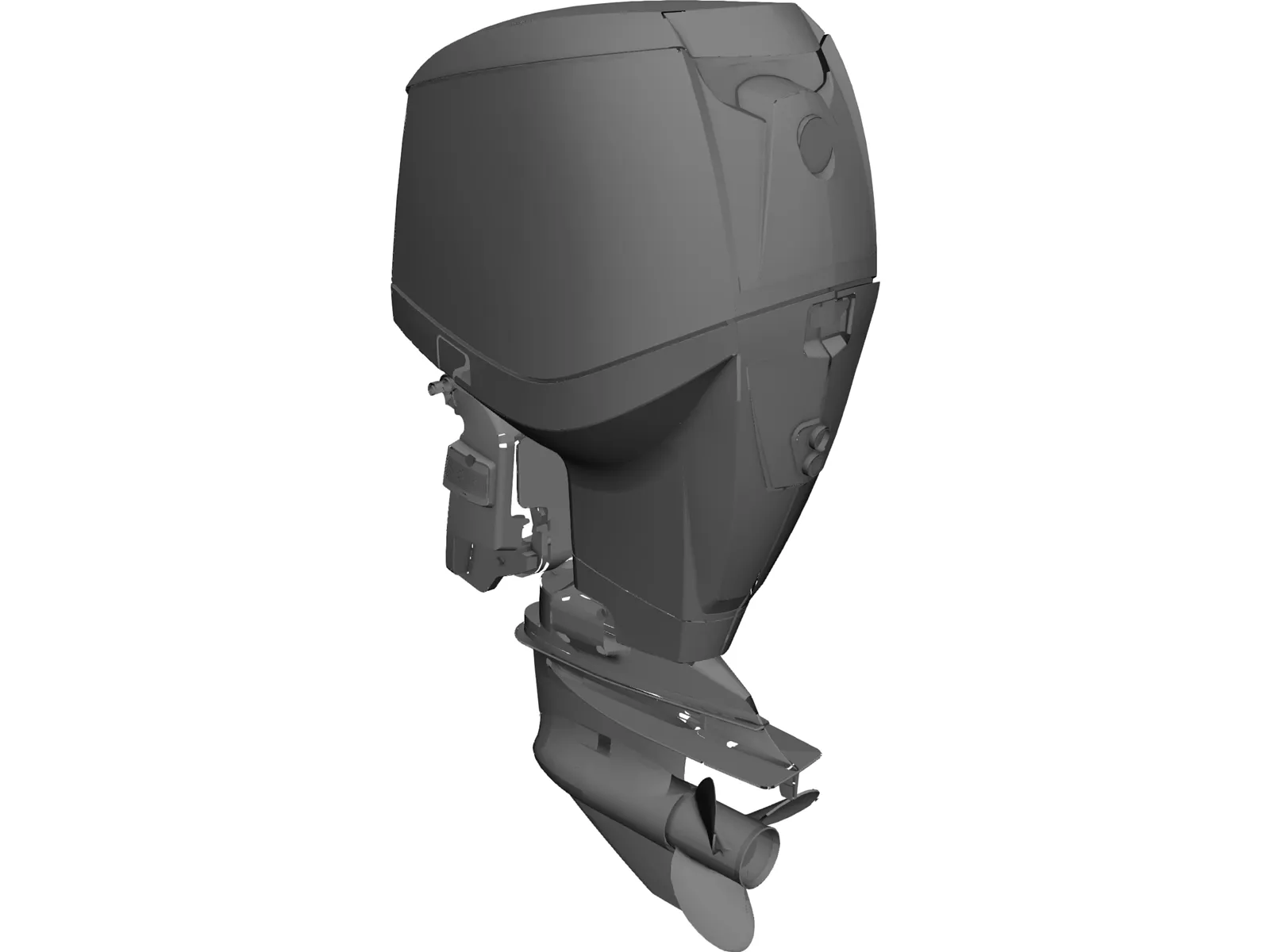 Outboat Engine 3D Model main preview