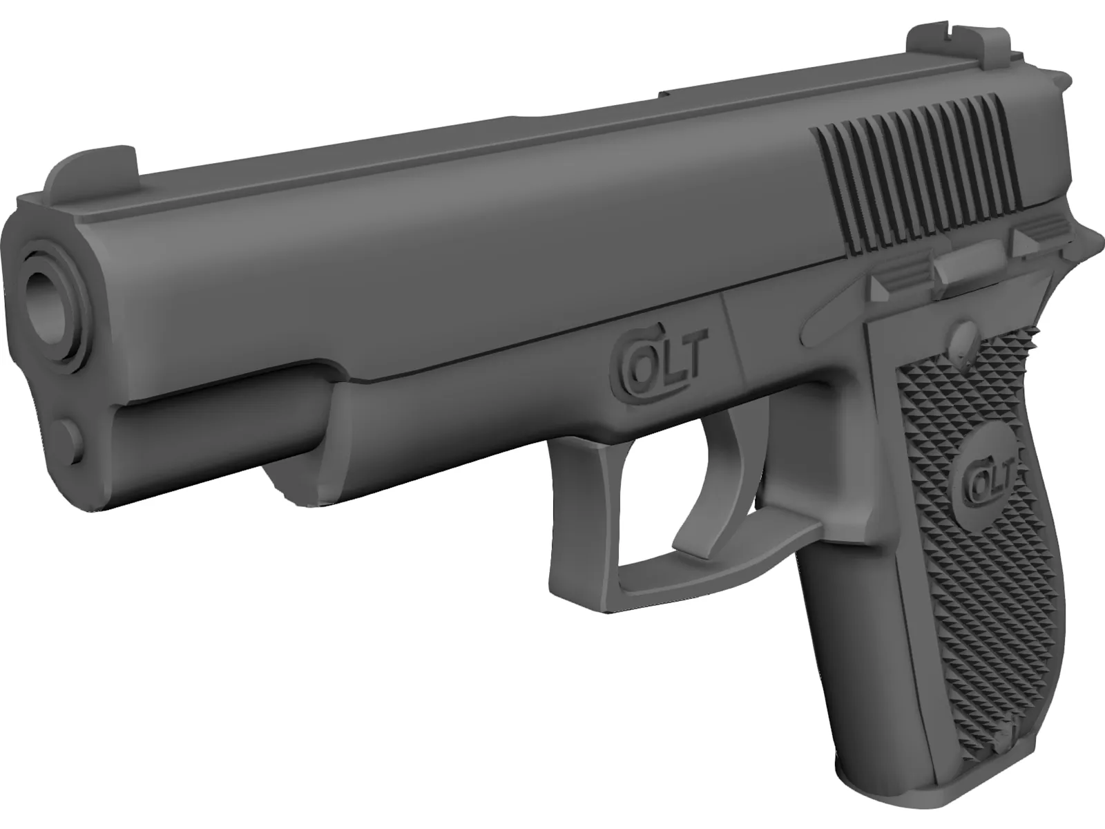 Colt Double Eagle 3D Model main preview