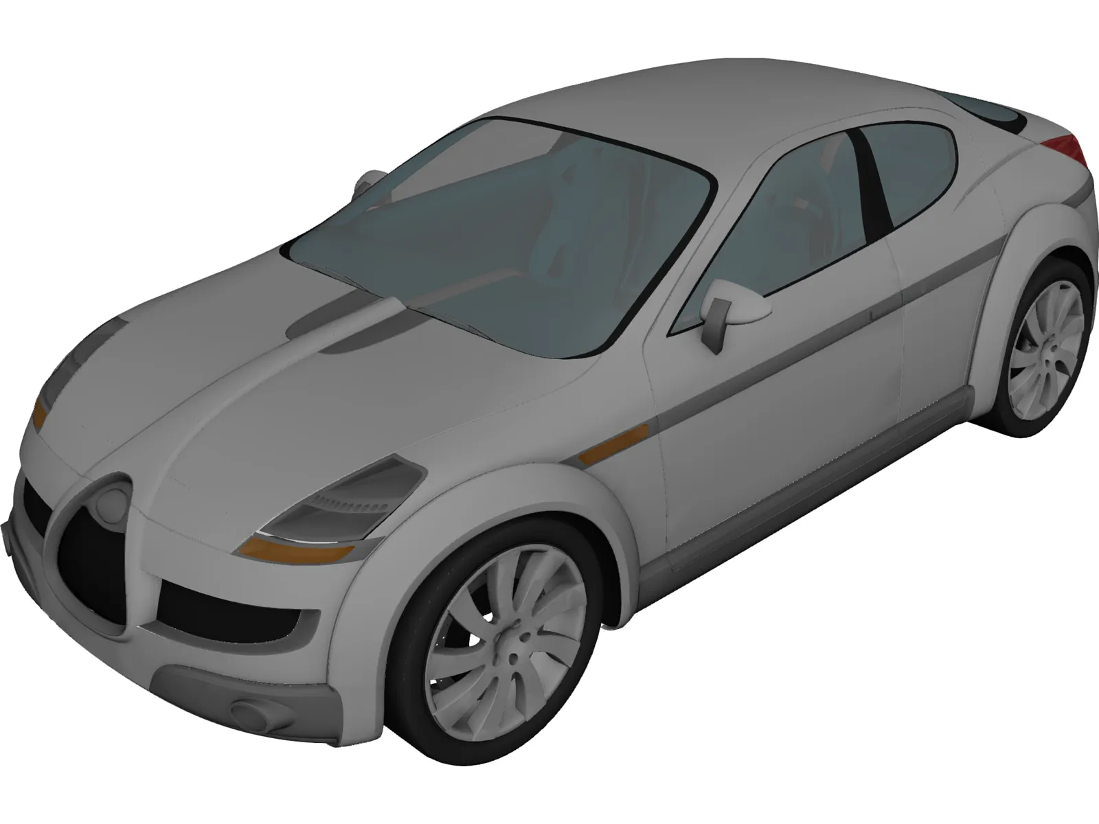 Subaru B11S Concept 3D Model main preview