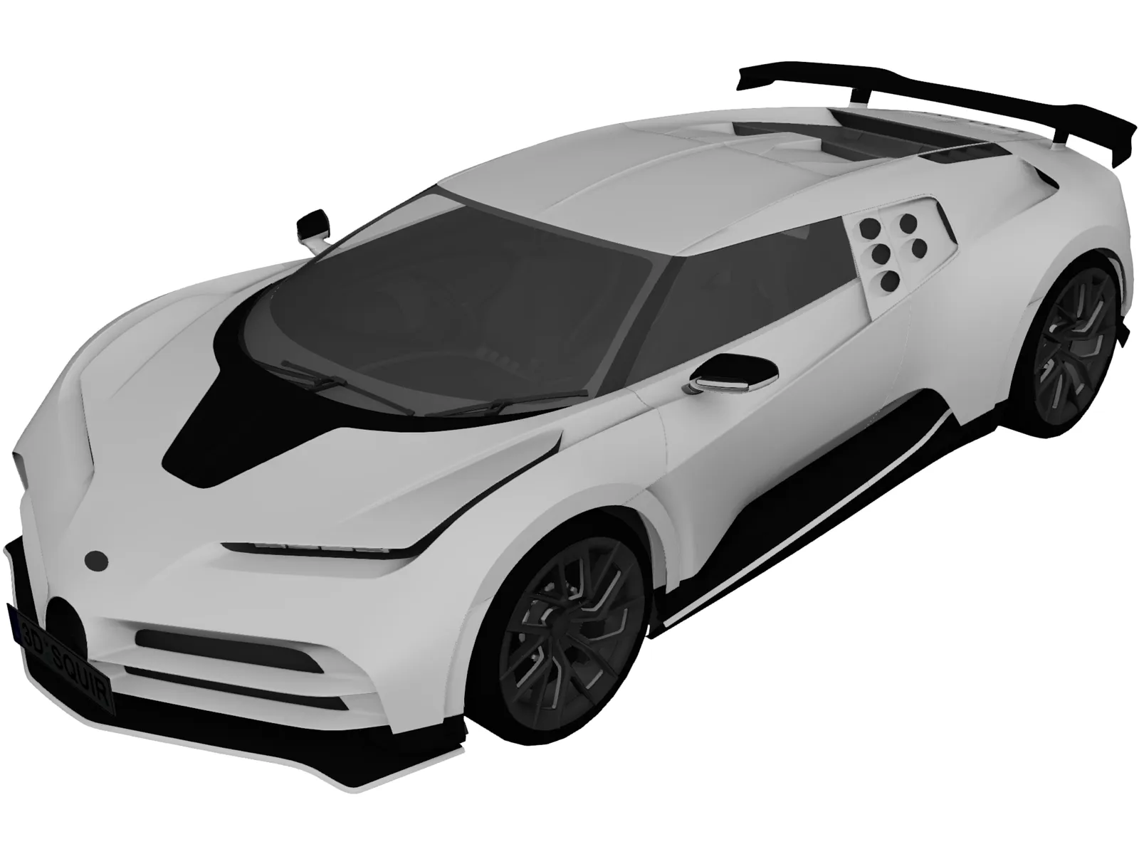 Bugatti Centodieci (2020) 3D Model main preview