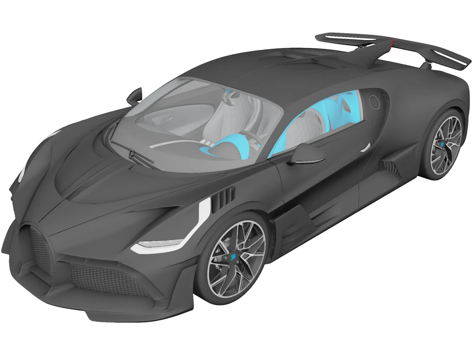 Bugatti Divo (2019) 3D Model main preview