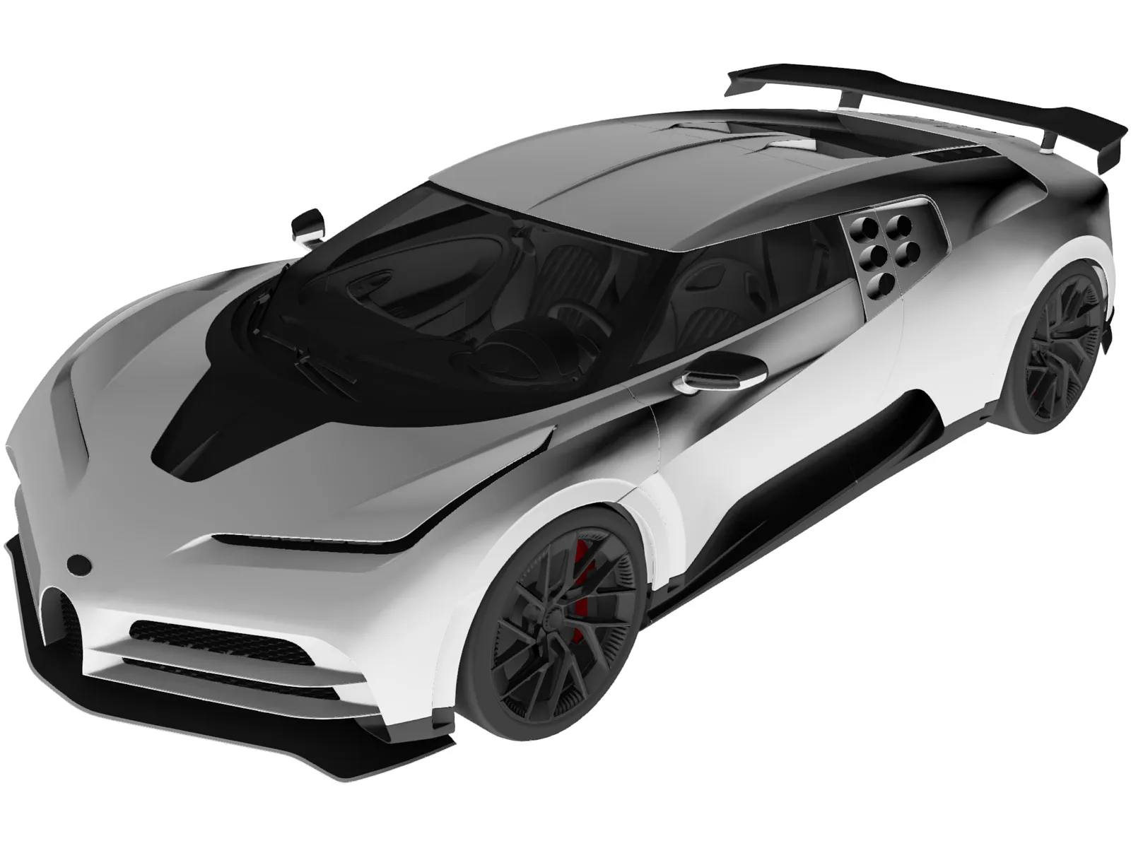 Bugatti Centodieci (2020) 3D Model main preview